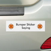 Orange Clover Ribbon von Kenneth Yoncich Autoaufkleber (Auf Auto)