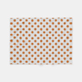 Orange Clover Ribbon von Kenneth Yoncich Fleecedecke (Vorderseite (Horizontal))