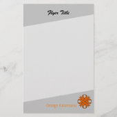 Orange Clover Ribbon von Kenneth Yoncich Flyer (Hinten)