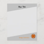 Orange Clover Ribbon von Kenneth Yoncich Flyer (Hinten)