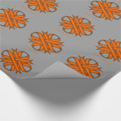 Orange Clover Ribbon von Kenneth Yoncich Geschenkpapier (Ecke)