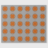 Orange Clover Ribbon von Kenneth Yoncich Geschenkpapier (Flach)