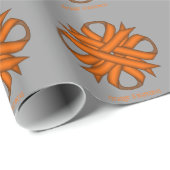 Orange Clover Ribbon von Kenneth Yoncich Geschenkpapier (Rolleneckpunkt)