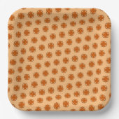 Orange Clover Ribbon von Kenneth Yoncich Pappteller (Vorderseite)