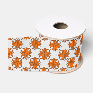Orange Clover Ribbon von Kenneth Yoncich Ripsband