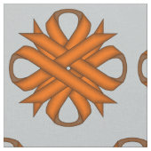 Orange Clover Ribbon von Kenneth Yoncich Stoff (Nahaufnahme)