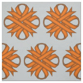Orange Clover Ribbon von Kenneth Yoncich Stoff (Muster)