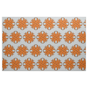 Orange Clover Ribbon von Kenneth Yoncich Stoff