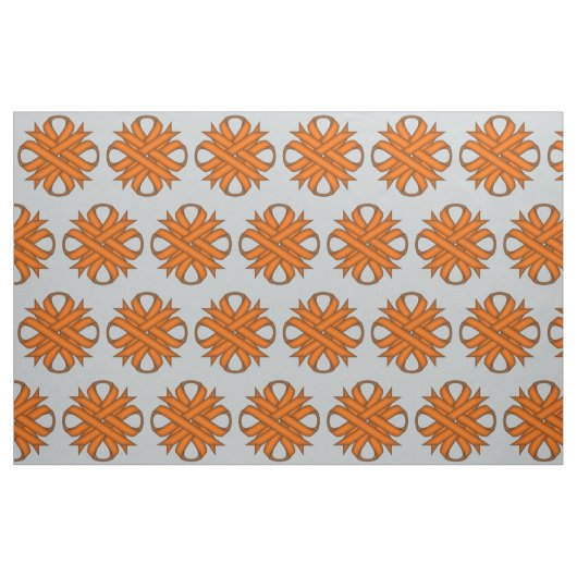 Orange Clover Ribbon von Kenneth Yoncich Stoff (Fat Quarter (45,7 x 55,9 cm))