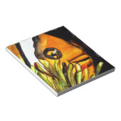 Orange Clown Aquarell Originale Malerei Notizblock (angewinkelt)