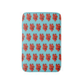 Orange Clownfish Muster Badematte (Vorderseite Vertikal)