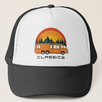 Orange Coach Classic Logo Trucker Hat Truckerkappe