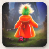 Orange Coat Getränkeuntersetzer (Vorderseite)