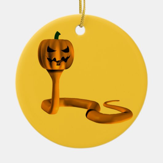 Orange Cobra Keramikornament (Vorne)