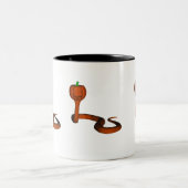 Orange Cobra Zweifarbige Tasse (Mittel)