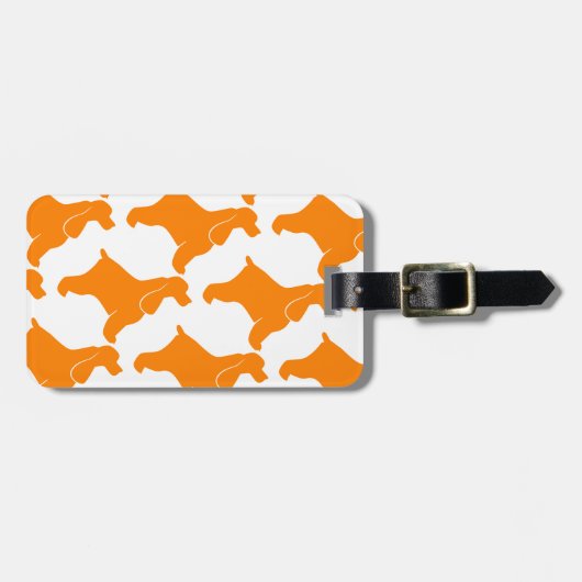 Orange Cocker Spaniel Gepäckanhänger (Vorderseite horizontal)
