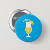 Orange Cocktail Button (Vorne & Hinten)