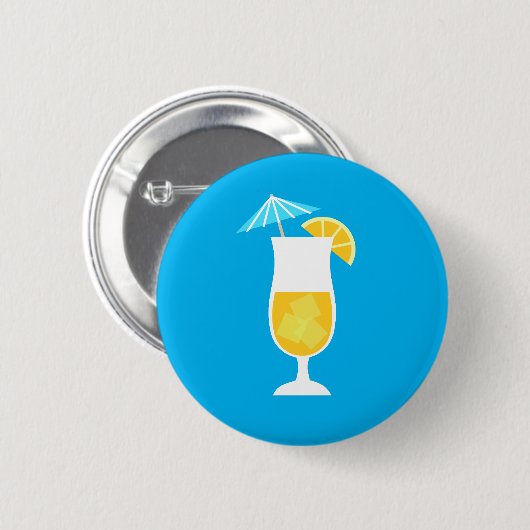 Orange Cocktail Button (Vorne & Hinten)