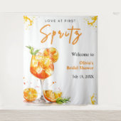 Orange Cocktail Liebeshochzeitssprudel Junggeselli Wandteppich (Vorderseite)