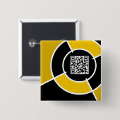 orange Code des Bullauge QR Button (Vorne & Hinten)