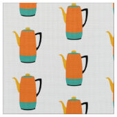 Orange Coffe Percolator Stoff (Nahaufnahme)