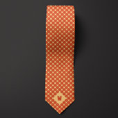 Orange Cog Lässig Krawatte