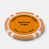Orange Color Business Brand auf Poker Chips (Einzeln)