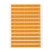 Orange Color Business Rücksendeadresse (Bogen)