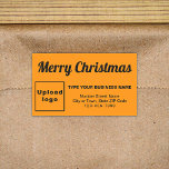Orange Color Christmas Business Rectangle Aufklebe Rechteckiger Aufkleber<br><div class="desc">Frohe Weihnachten! Einer der bekanntesten Feiertage des Jahres. Es ist auch eine der besten Jahreszeiten für Werbung für Ihr Unternehmen. Rectangle Form Aufkleber mit Fröhlichen Weihnachtsgrüßen, Ihrem Firmennamen und anderen Informationen über Ihr Unternehmen. Sie können es als Zubehör für Ihr Produktverpackungsmaterial verwenden, um Ihren Produktnamen zu fördern. Sie können es...</div>