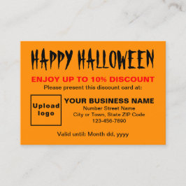 Orange Color Discount Card für Unternehmen Rabattkarte