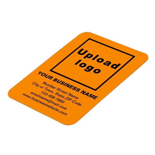 Orange Color Flexible Foto Magnet (Linke Seite)