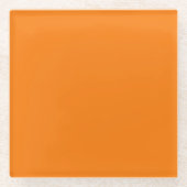 Orange Color Glasuntersetzer (Vorderseite)