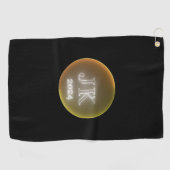 Orange Color Logo Golf Handtuch (Horizontal)