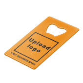 Orange Color Rectangle Flaschenöffner (Rückseite Schrägansicht)