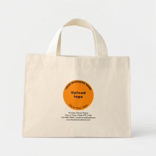 Orange Color Round Shape Business-Markenbezeichnun Mini Stoffbeutel