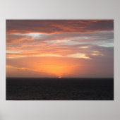 Orange Colored Sky Poster (Vorne)