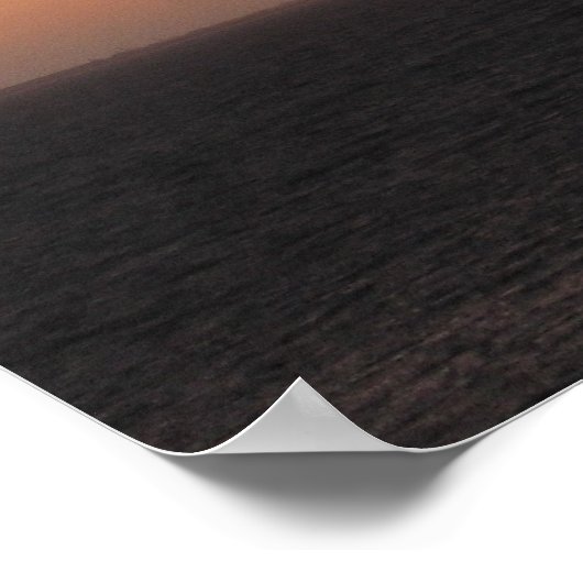 Orange Colored Sky Poster (Ecke)