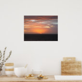 Orange Colored Sky Poster (Küche)