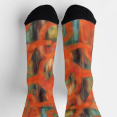 Orange Colorful Crazy Socken (Oben)
