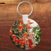 Orange Columnea Gloriosa Goldfish Pflanze Blume Schlüsselanhänger (Vorderseite)