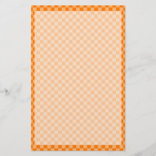 Orange Combination Checkerboard von Shirley Taylor Briefpapier (Vorderseite)