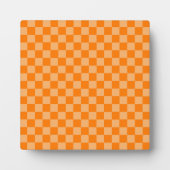 Orange Combination Checkerboard von Shirley Taylor Fotoplatte (Vorderseite)