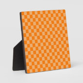 Orange Combination Checkerboard von Shirley Taylor Fotoplatte (Vorderseite)