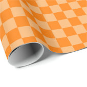 Orange Combination Checkerboard von Shirley Taylor Geschenkpapier (Rolleneckpunkt)