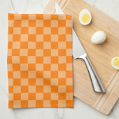 Orange Combination Checkerboard von Shirley Taylor Handtuch (Viertel Falte)
