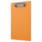 Orange Combination Checkerboard von Shirley Taylor Klemmbrett (Links)