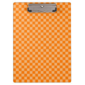 Orange Combination Checkerboard von Shirley Taylor Klemmbrett (Vorderseite)