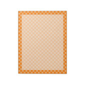 Orange Combination Checkerboard von Shirley Taylor Notizblock (Rotiert)