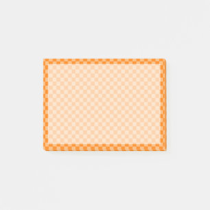 Orange Combination Checkerboard von Shirley Taylor Post-it Klebezettel