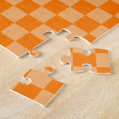 Orange Combination Checkerboard von Shirley Taylor Puzzle (Seite)